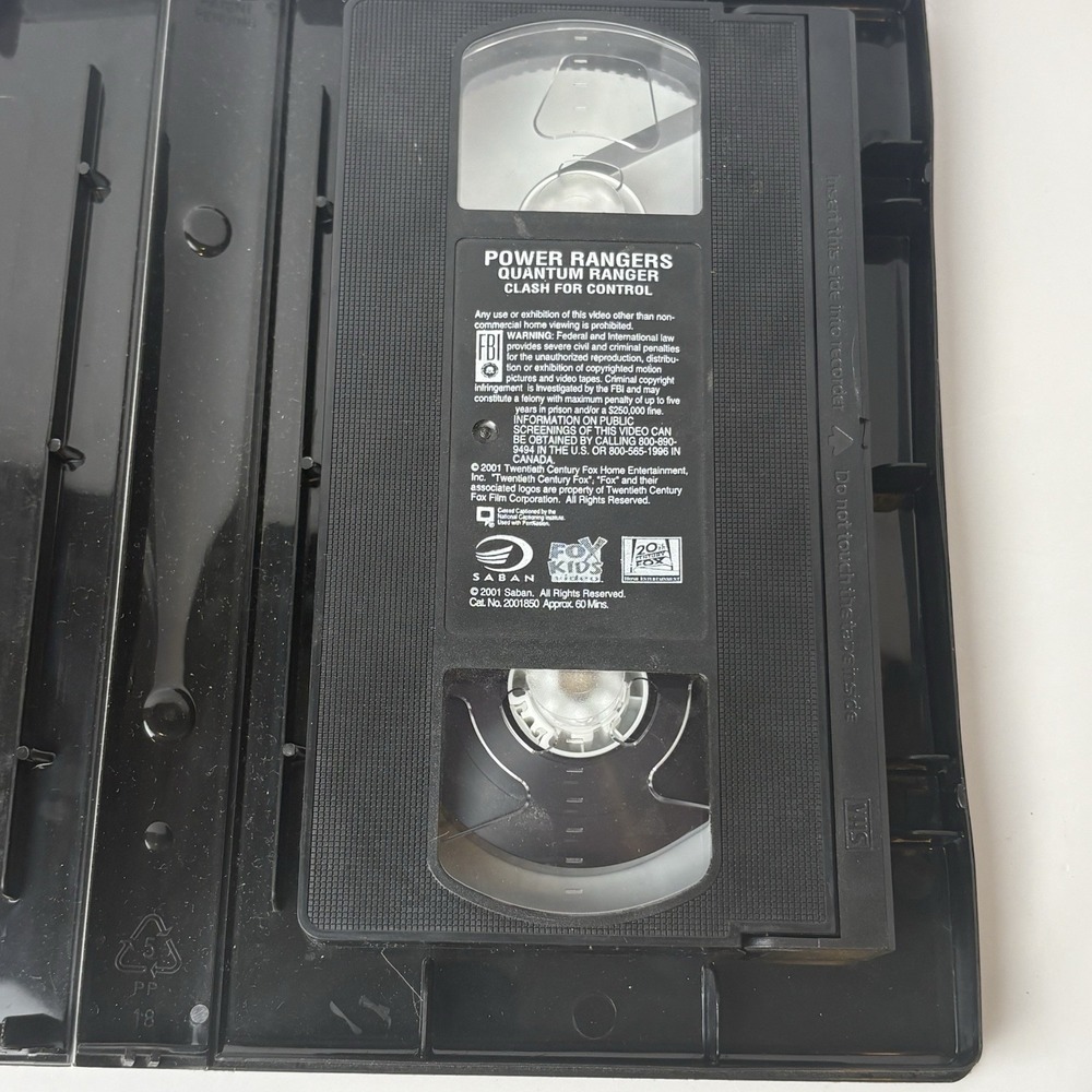 Power Rangers Time Force Quantum Ranger Clash For Control VHS Tested Working - Picture 5 of 5